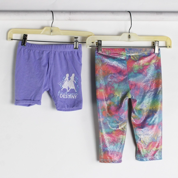 Lot of 4 Casual Bottoms Leggings Shorts Girls' Size 5 and 5T