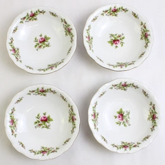 Lot Of 4 Johann Haviland Moss Rose Dishware Fruit/Dessert Bowls