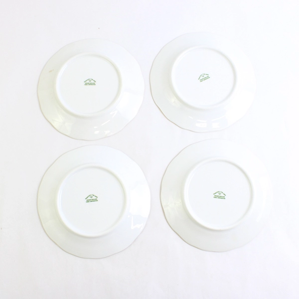Lot Of 4 Johann Haviland Moss Rose Dishware Bread & Butter Plates