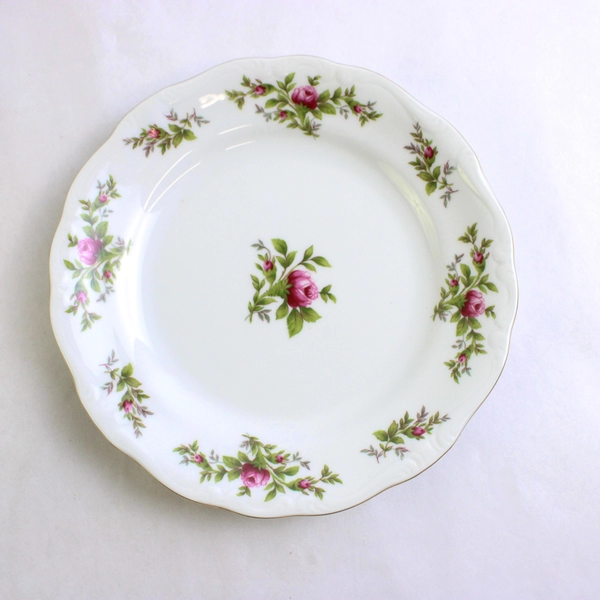 Lot Of 4 Johann Haviland Moss Rose Dishware Bread & Butter Plates