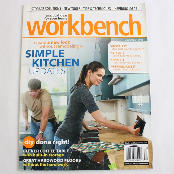 Workbench Magazine December 2008 Featuring Simple Kitchen Updates