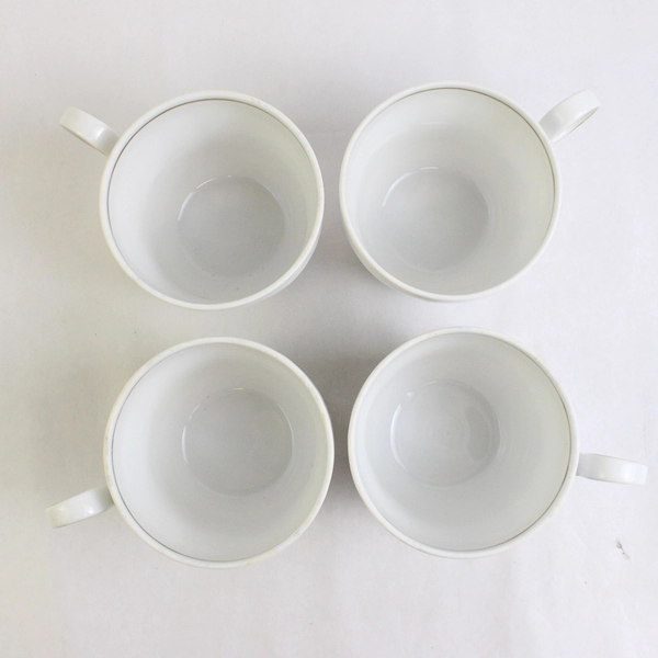 Lot Of 4 Johann Haviland Moss Rose Dishware Flat Cups