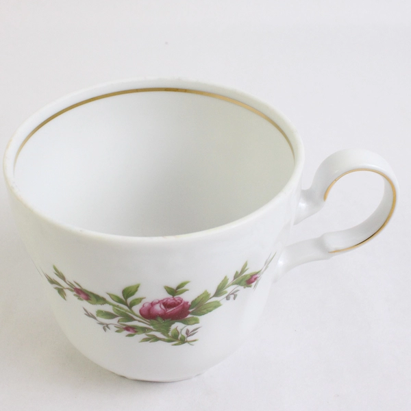 Lot Of 4 Johann Haviland Moss Rose Dishware Flat Cups