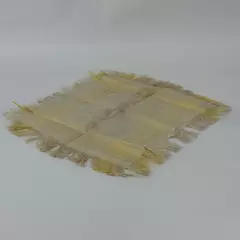 Antique 1863 Silk Damask Fringed Tea Time Napkin