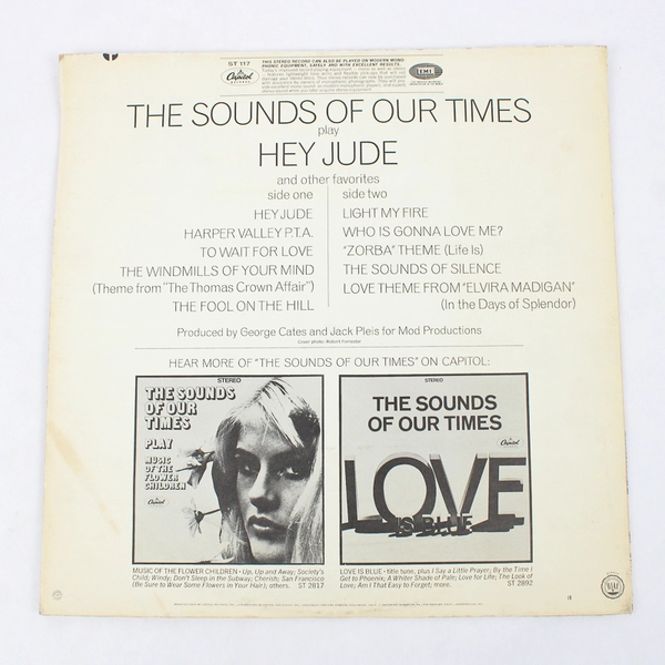 Sounds of Our Times Play Hey Jude Capitol 12" LP Vinyl Record 33 RPM