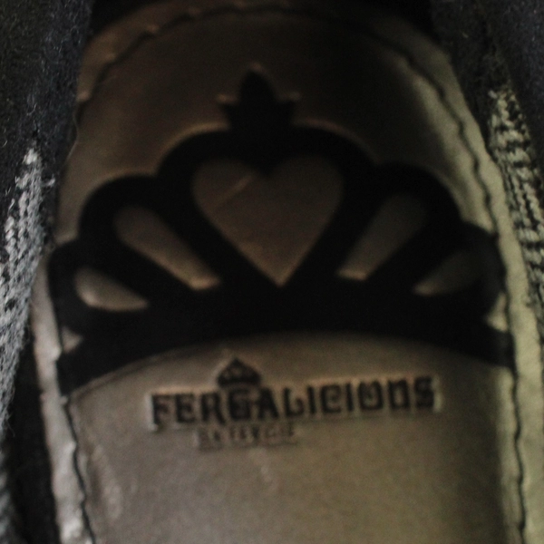 Fergalicious By Fergie Solid Black Wedge High Heel Round Toe Size 6.5