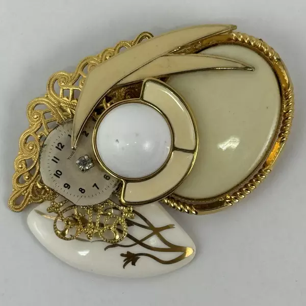 Handmade DIY Vintage Jewelry Enamel Brooch