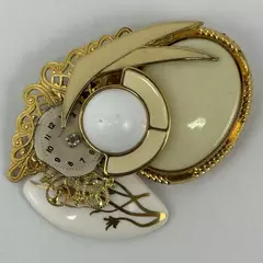 Handmade DIY Vintage Jewelry Enamel Brooch