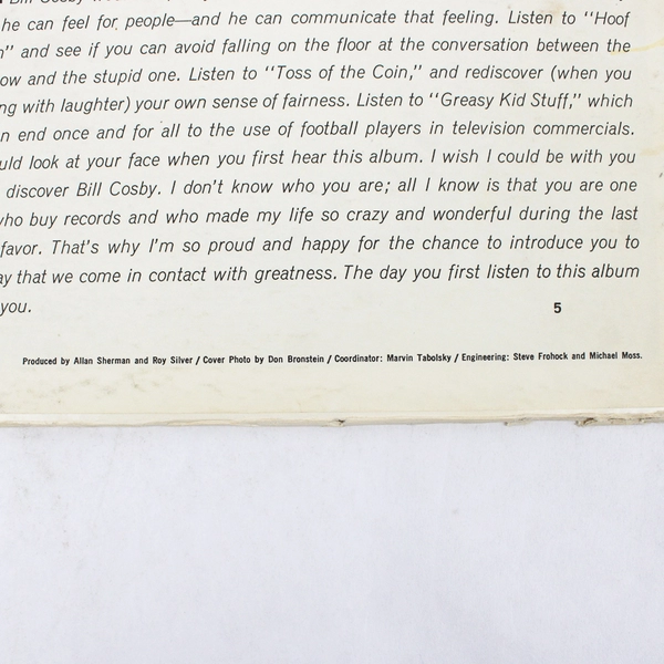 Bill Cosby Is A Very Funny Fellow Right! Vinyl LP Warner Bros. Record W-1518