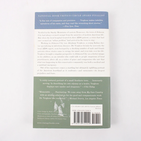 My Own Country A Doctor's Story by Abraham Verghese 1995 Paperback