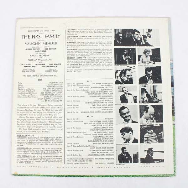 The First Family Vaughn Meader 12" LP Vinyl Record Album