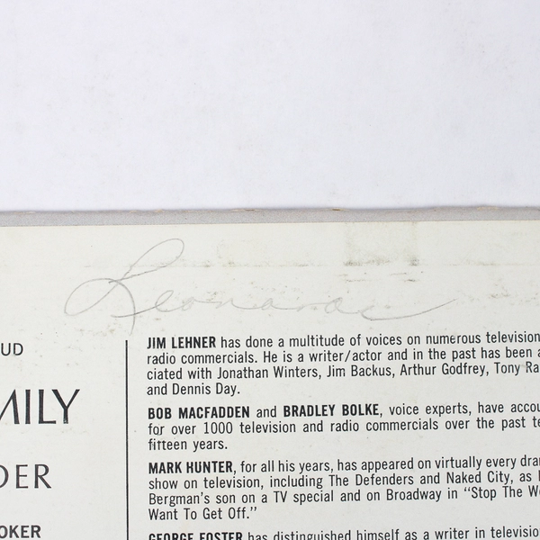 The First Family Vaughn Meader 12" LP Vinyl Record Album