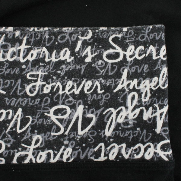 Victoria's Secret Black and Gray Fold Over Pants Women's XL