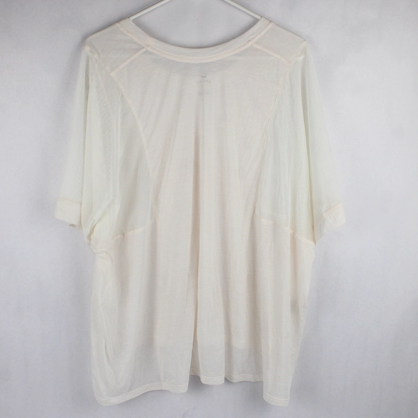 Nike Dri-Fit Mesh Sleeve Sheet White T-Shirt Women's Size 3X