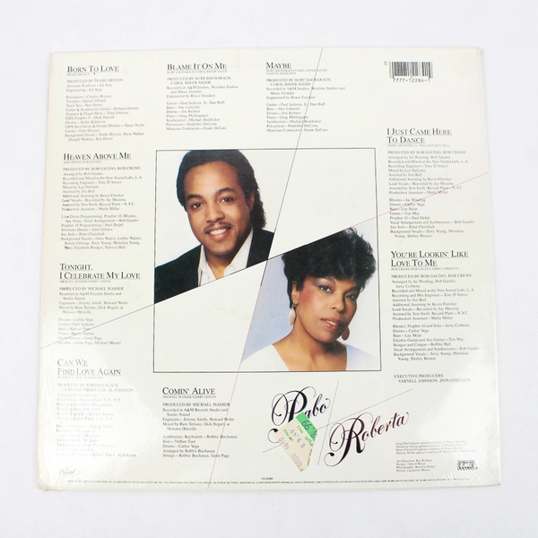 Peabo Bryson & Roberta Flack Born To Love Vinyl LP 1983 Capitol Records