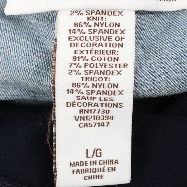 Liz Lange Maternity Medium Wash Distressed Jeggings Women's Size Large