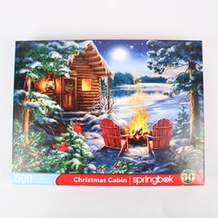 Springbok Christmas Cabin 500-Piece Jigsaw Puzzle By Dona Gelsinger 2022