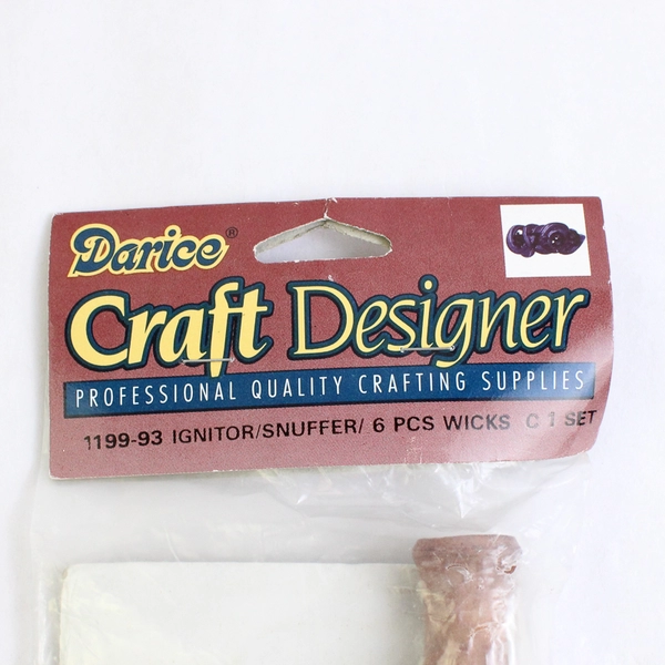 Darice Crafting Supplies Candle Ignitor Snuffer & 6 Wicks Model 1199-93