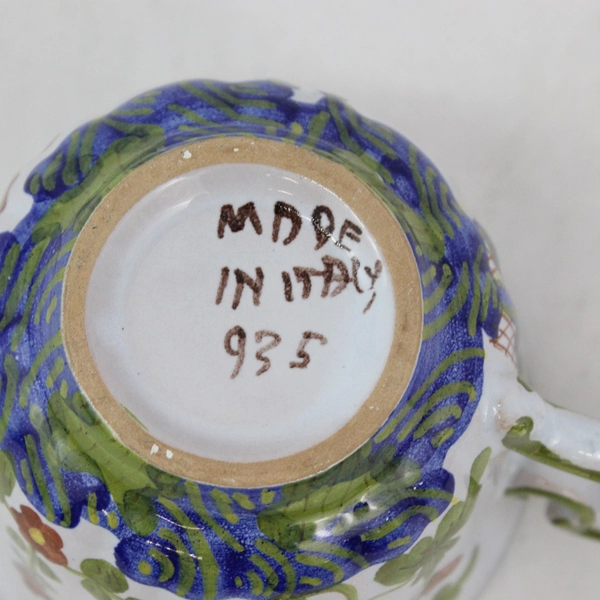 Imolarte Garafano Imola Blue Carnation Coffee Cup Faenza Italy