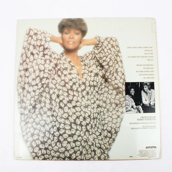 Dionne Warwick Dionne 1979 Vinyl LP Jazz Soul Album AB 4230