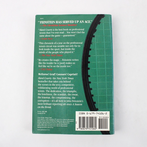 Hard Courts John Feinstein 1992 PB Real Life on the Professional Tennis Tours 