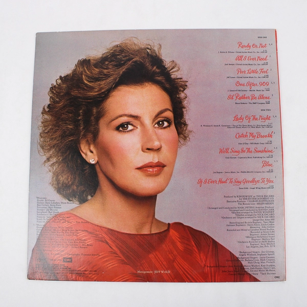 Helen Reddy We'll Sing In The Sunshine 1978 Capitol SW-511579 LP Vinyl