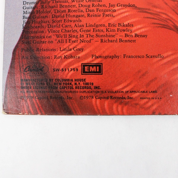 Helen Reddy We'll Sing In The Sunshine 1978 Capitol SW-511579 LP Vinyl