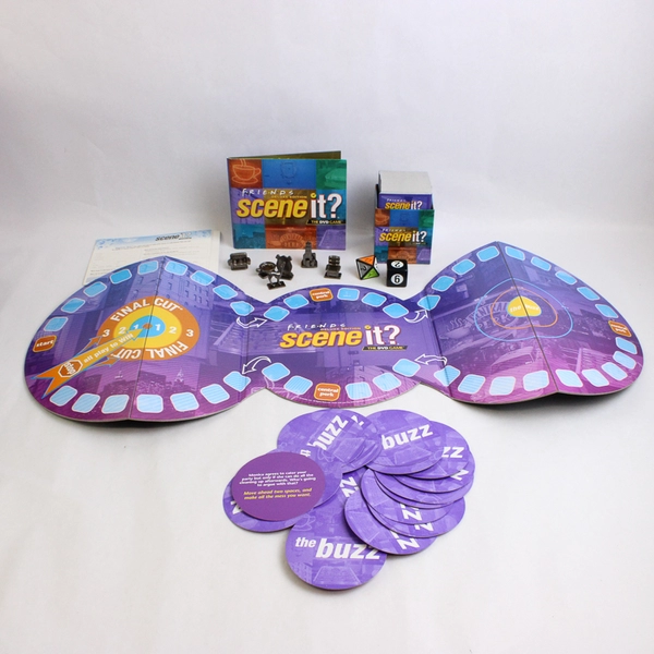 Friends Scene It? Deluxe Edition DVD Trivia Game in Tin Complete