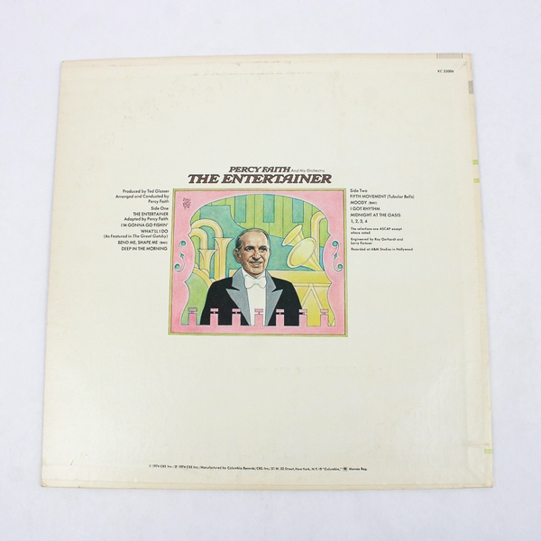 Percy Faith The Entertainer Vinyl LP Record Album Classic Orchestral Music