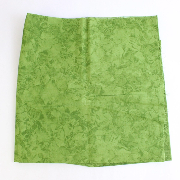 Lot of 3 Coordinating Pieces of Green Fabric For Quilting