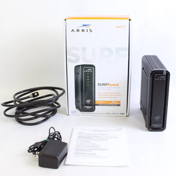 ARRIS Surfboard SBG10 DOCSIS 3.0 Cable Modem & Wi-Fi Router Untested