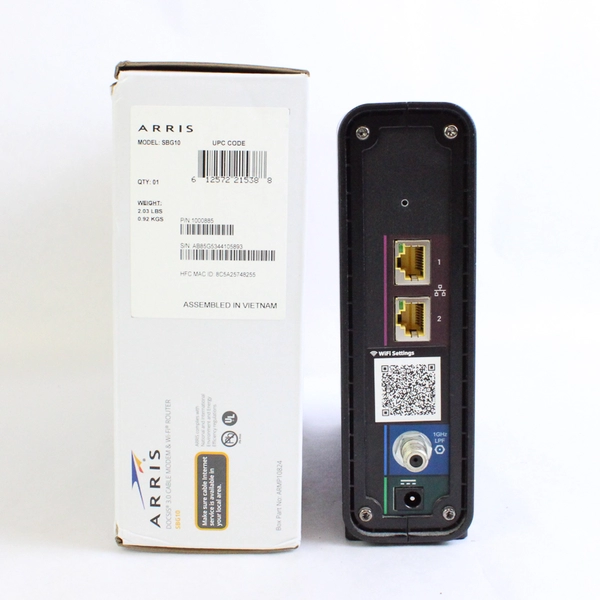 ARRIS Surfboard SBG10 DOCSIS 3.0 Cable Modem & Wi-Fi Router Untested