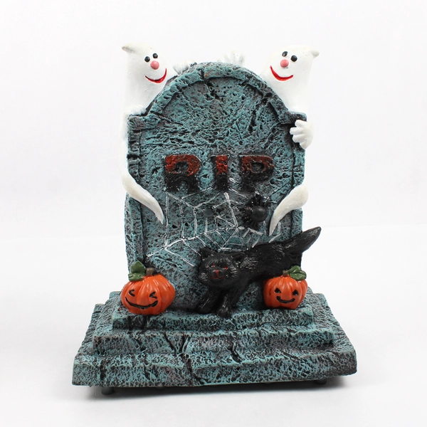 Vtg Joanns Spooky Hollow Sonic Grave Sound Sensor Control 1999 Decoration