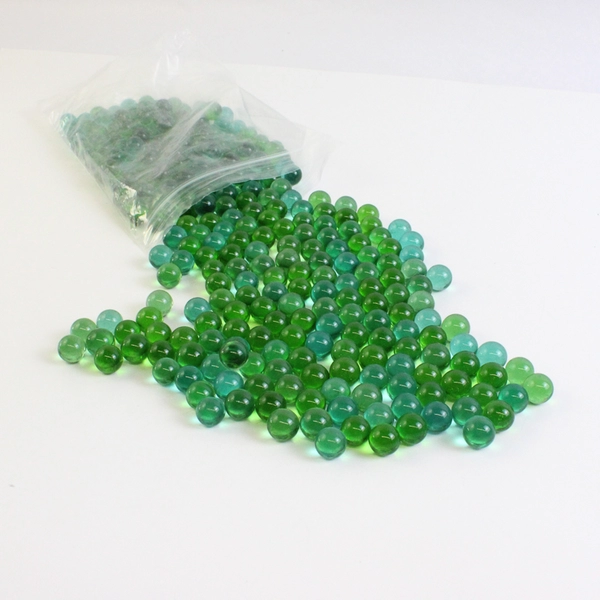 200 Count Green Glass Marbles Plant Pot Vase Fillers