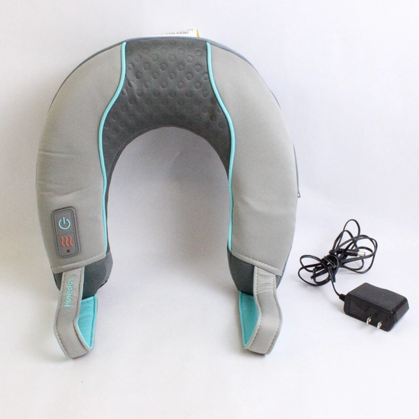 Homedics Plug-In Vibrating Heating Neck Pillow with Cord