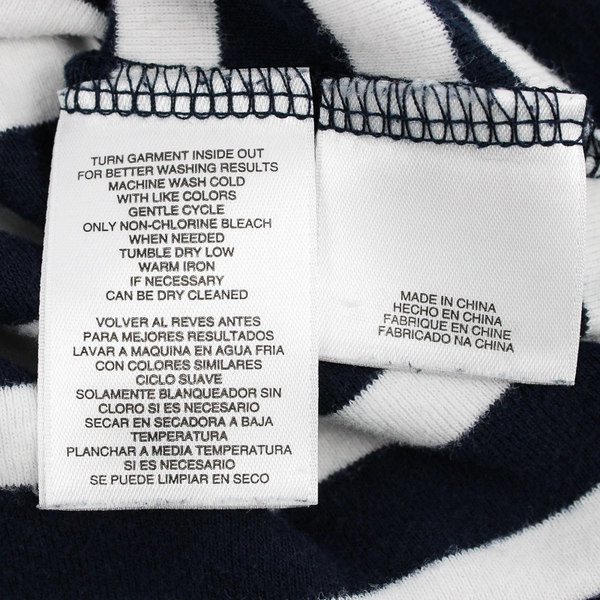 Jones New York Navy Blue White Stripe Boatneck Nautical Button Top Women's Small