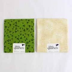 Lot of 2 Jo-Ann 100% Cotton Fabric Quarters 18" x 22"