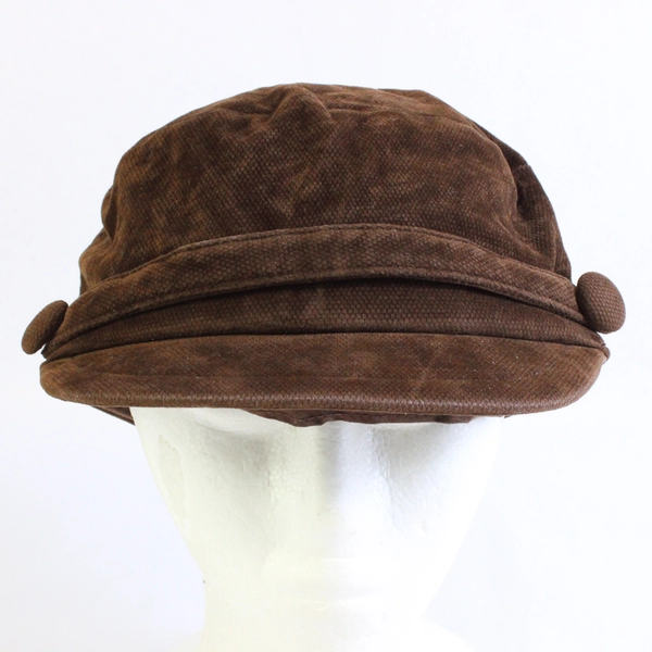 Wallaroo Hat Collection Dutch Fisherman's Cap Brown Corduroy One Size