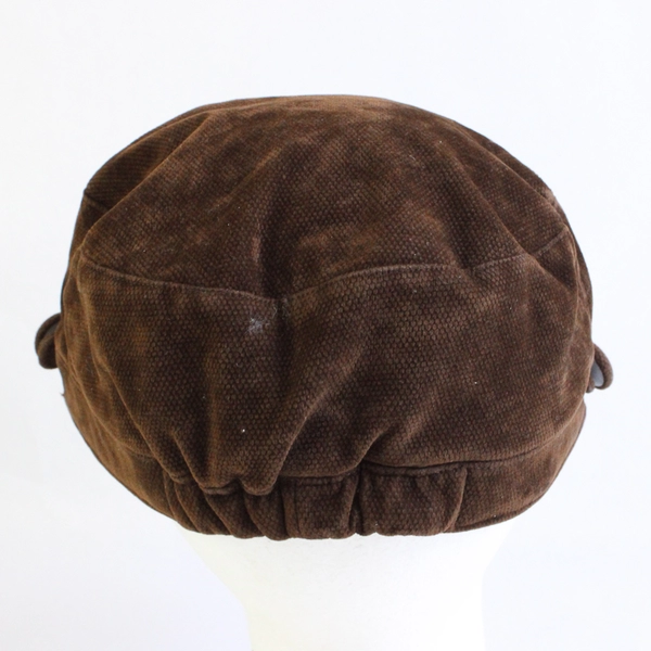 Wallaroo Hat Collection Dutch Fisherman's Cap Brown Corduroy One Size