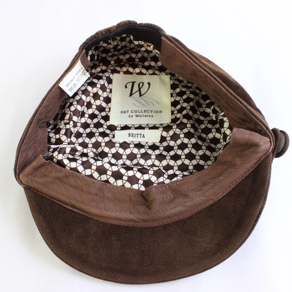 Wallaroo Hat Collection Dutch Fisherman's Cap Brown Corduroy One Size