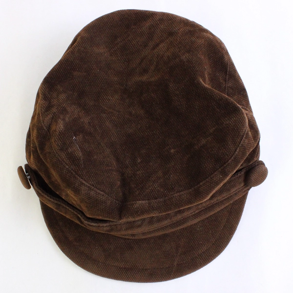 Wallaroo Hat Collection Dutch Fisherman's Cap Brown Corduroy One Size