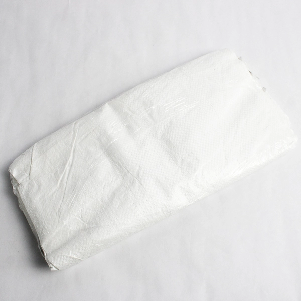 Set Of 10 White Sandbags W/ Ties Woven Polypropylene 50 lbs Capacity 14" x 26"