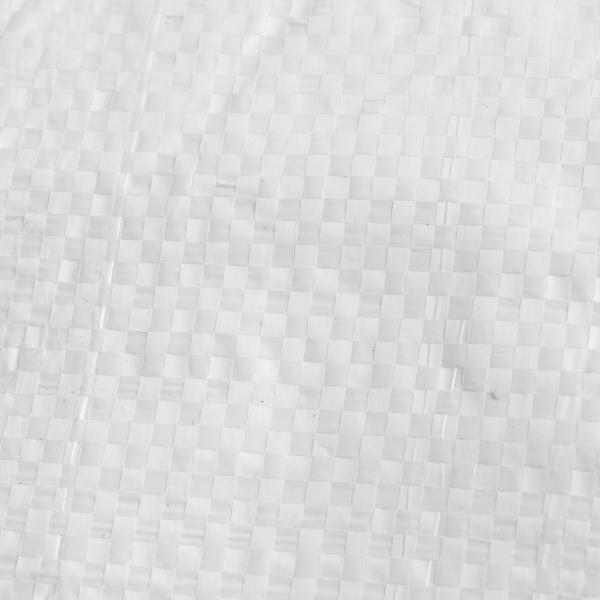 Set Of 10 White Sandbags W/ Ties Woven Polypropylene 50 lbs Capacity 14" x 26"