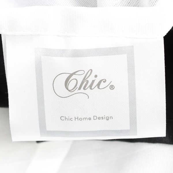 Chic Home Design Black Double/Full Bed Skirt