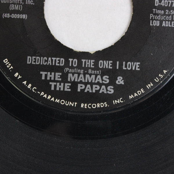 The Mamas & The Papas Dedicated To The One I Love Free Advice Dunhill 45 RPM