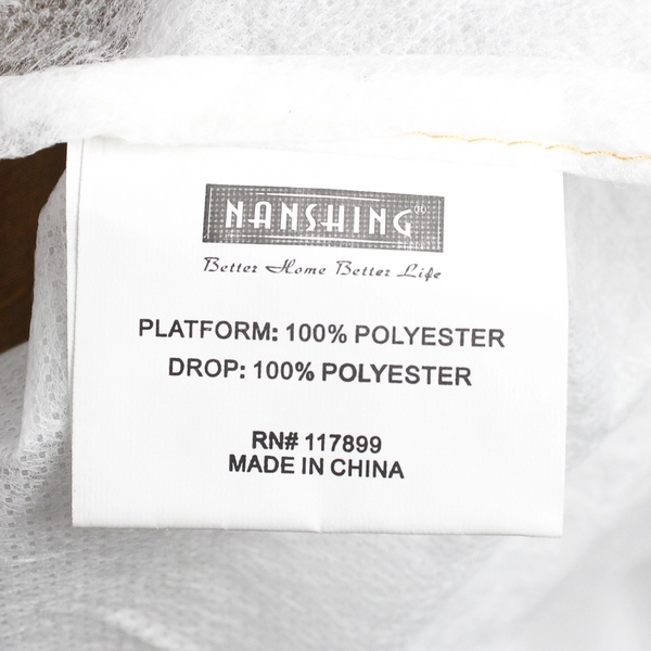 Nanshing Shimmery Brown Twin Bed Skirt 13.5" Drop