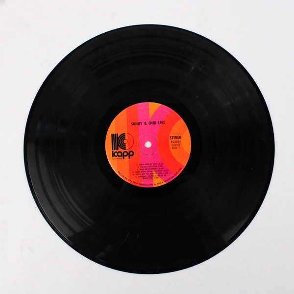 Sonny & Cher Live 1971 LP Album Kapp Records Gatefold KS 3654