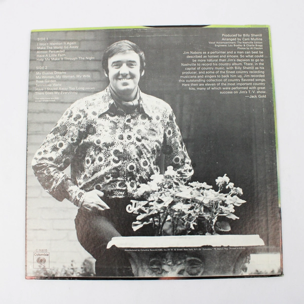 Jim Nabors Help Me Make It Through The Night LP 33 RPM Columbia Records