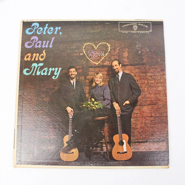 1962 Peter Paul and Mary Self Titled Vinyl LP Warner Bros