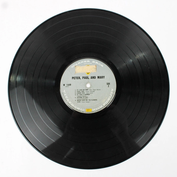 1962 Peter Paul and Mary Self Titled Vinyl LP Warner Bros
